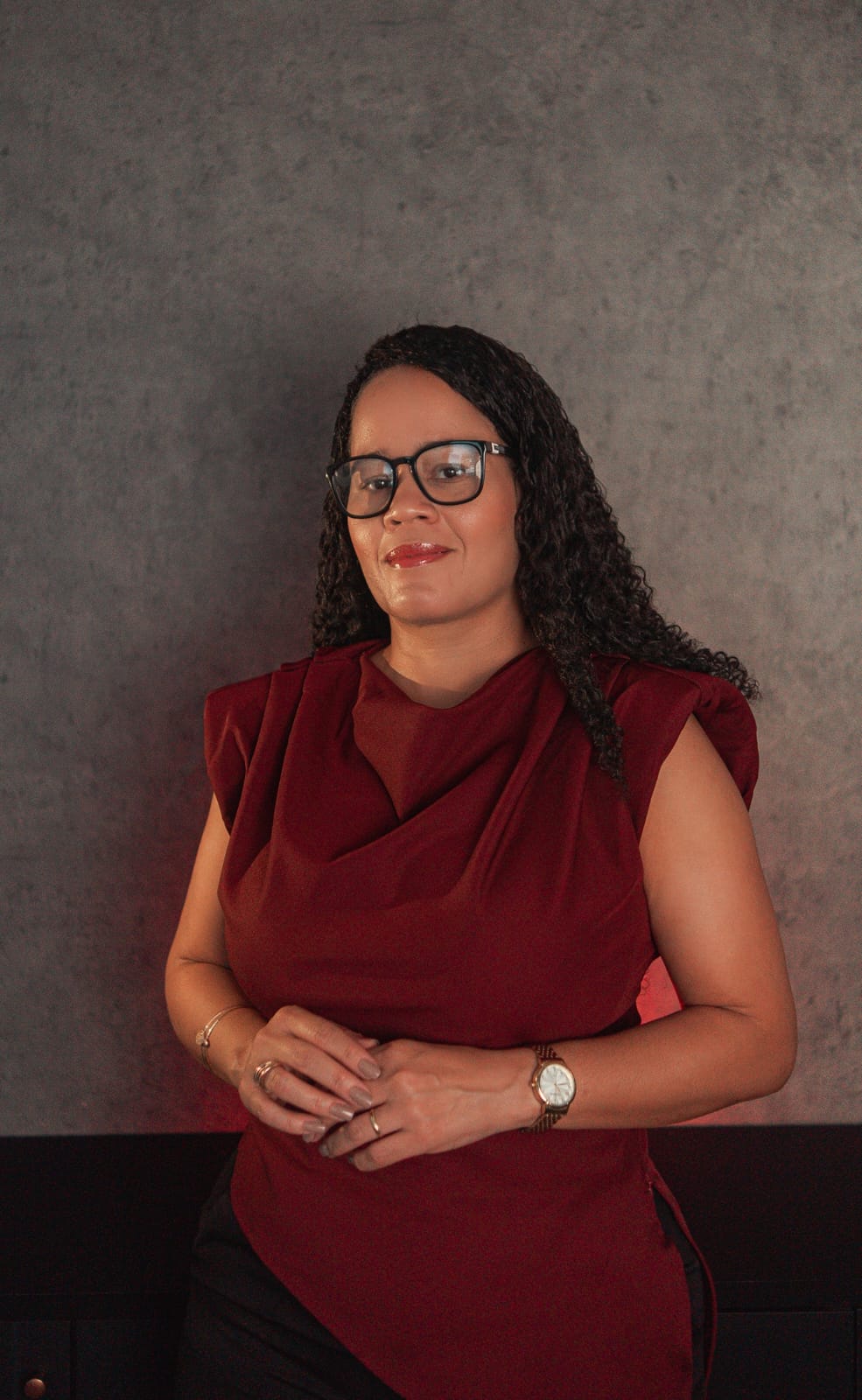 Retrato da Dra. Márcia Paixão, advogada sócia-fundadora da Paixão Lopes Advogados Associados
